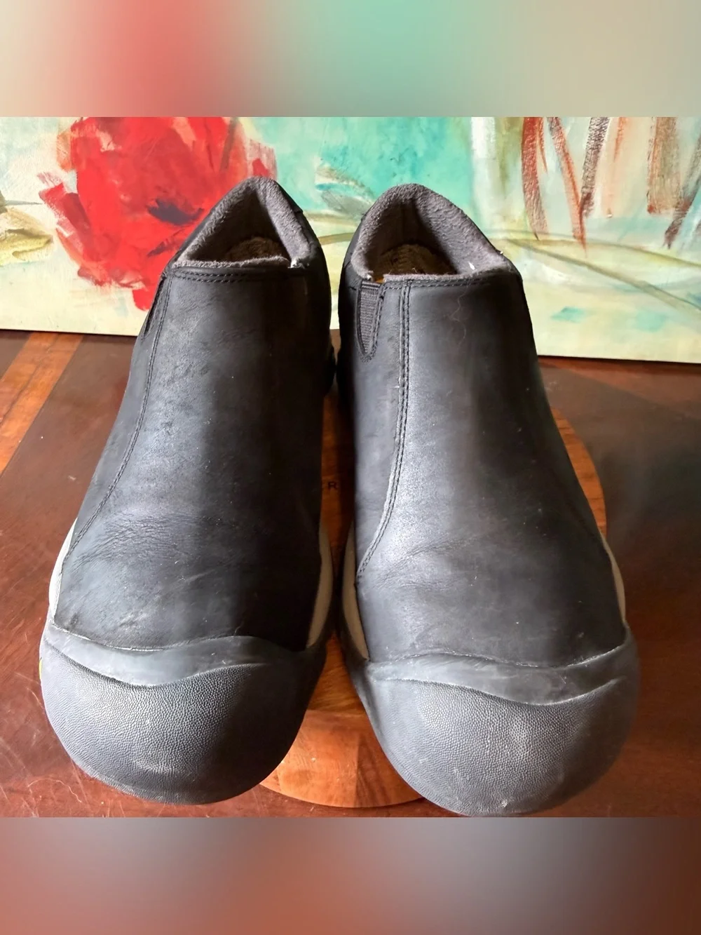 Keen Brixen Low Men 8.5 Slip On Waterproof Insulated 200G Black Leather Shoes